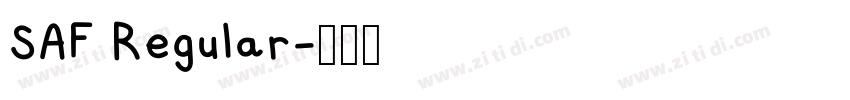 SAF Regular字体转换